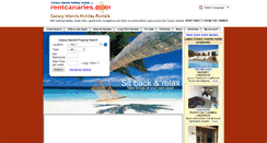 Desktop Screenshot of canaryislandsholidayrentals.co.uk